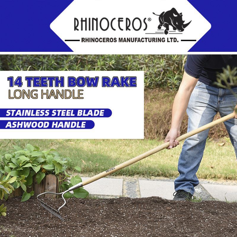 product-1-1 heavy duty stainless steel garden rake function